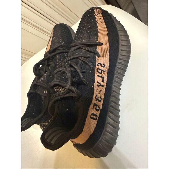 Adidas Yeezy Men\'s Boost 350 V2 Lace Up Low Top Sneaker Shoes Black Size 6 main image 10